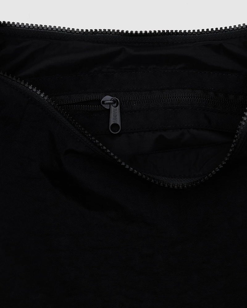 BAGGU Medium Nylon Crescent Bag - Black - Image 3